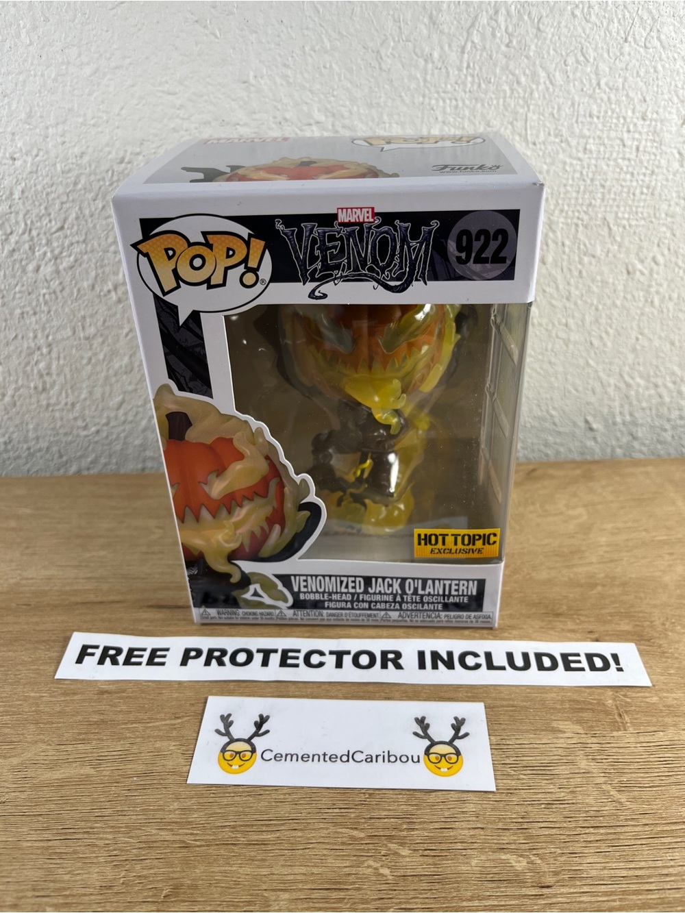 Venomized Jack O Lantern Funko Pop #922 Hot Topic Exclusive Marvel Comics MINT